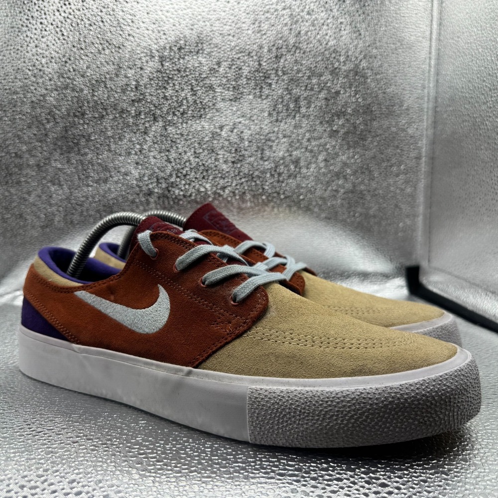 Size 10.5 Nike SB Air Zoom Janoski RM Desert Ore Blue Mens Sneakers AQ7475-201